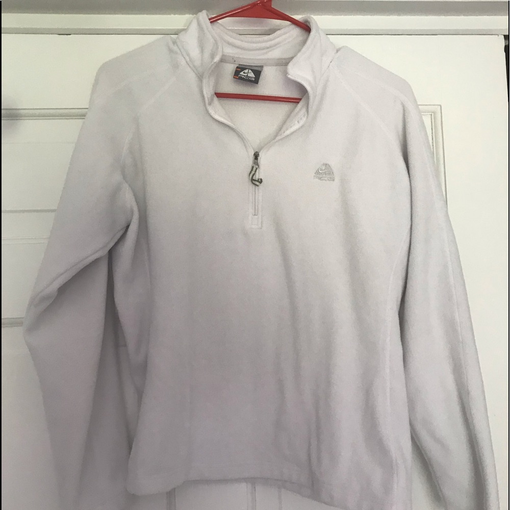 white nike quarter zip